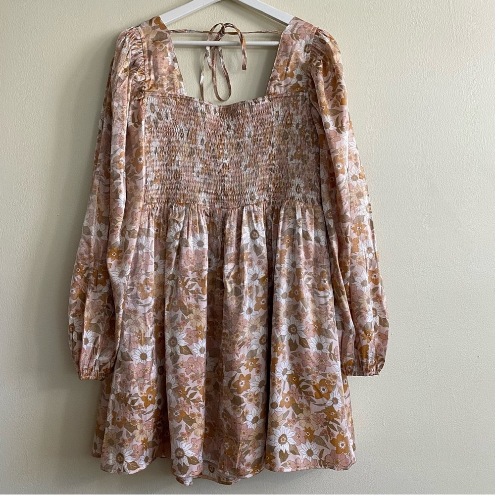 Vada Winter Women’s Blythe Dress Boho Floral Long Sleeve Size XL Fairy - Picture 9 of 16